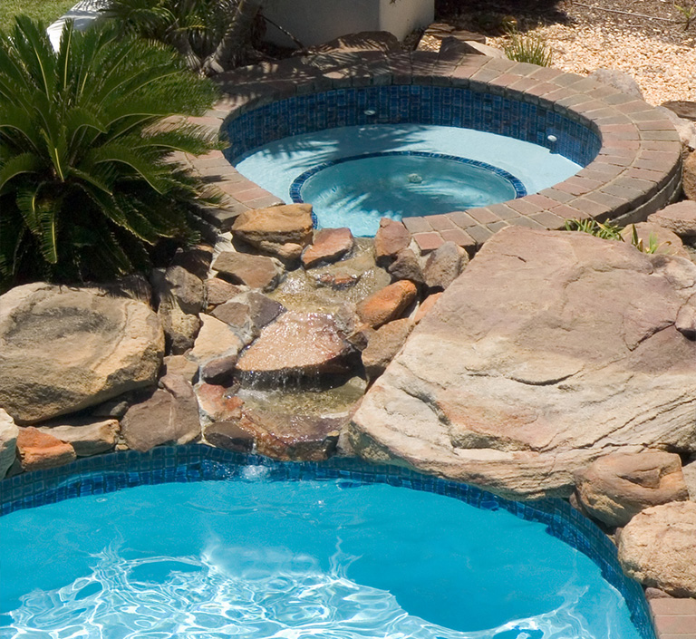 a large pool of water